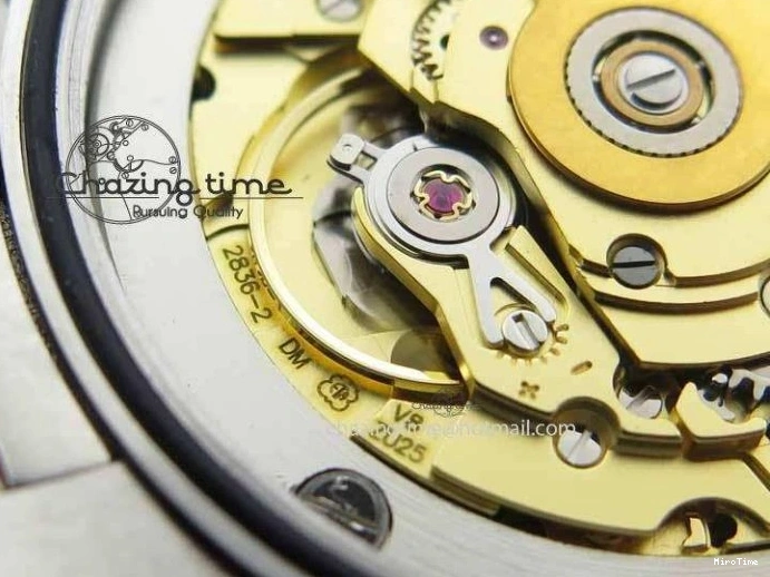 MiroTime 1227 Elegant Day Date 40mm SS BP Maker Best Edition Ice Blue Dial Diamond Markers On SS Bracelet ETA 3700